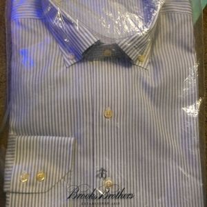 Brooks Brothers Regent 16.5-34 Gray/White …